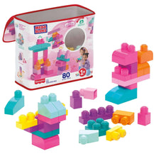 MEGA-BLOKS-Fisher-Price-Toy-Blocks-Big-Building-Bag-with-Storage-80-Pieces-for-Toddler-Pink-66a4_7472_1 - USA Mega Market