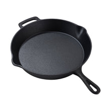 Mainstays 12 Inch Cast Iron Skillet with Single Helper Spout Black
