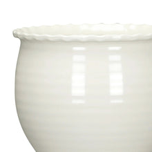 Mainstays Brooke Round Vanilla Dream 100% Recycled Resin Planter