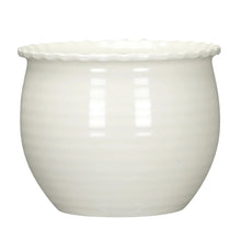 Mainstays Brooke Round Vanilla Dream 100% Recycled Resin Planter