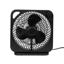Mainstays New 9-inch Box Indoor Comfort Personal AC Electric Fan, 3 Speeds, Black