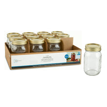 Mainstays 16 oz Mason Jars, Regular Mouth Pint Canning Jars with Lids and Rings, 12-Pack Glass Jars for Home Canning and Meal Prep