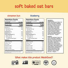 MadeGood Mornings Organic Soft Baked Oat Bars, Variety Pack, 24 ct.