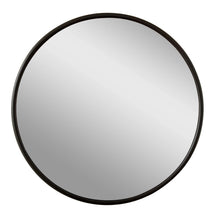 Mainstays 18x18 Black Round Small Decorative Wall Mirror for Bathroom or Living Room