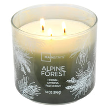 Mainstays 3-Wick Ombre Wrapped Alpine Forest Scented Candle, 14 oz
