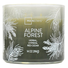 Mainstays 3-Wick Ombre Wrapped Alpine Forest Scented Candle, 14 oz