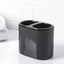 Mainstays Basic Rich Ceramic Toothbrush Holder for Adults
