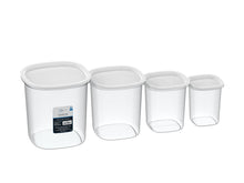Mainstays 8-Piece Plastic Pantry Food Storage Container Set, Kitchen Pantry Organizer Canisters for Dry Food Storage and Pantry Organization