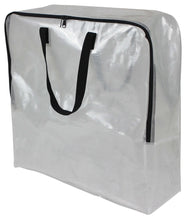 Mainstays Clear 24 Gallon Heavy Duty Slim Storage and Moving Bag with Zipper Closure and Dual Carry Handles
