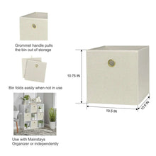 Mainstays Collapsible Fabric Cube Storage Bin