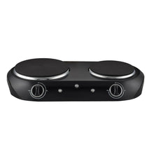 Mainstays Double Burner, 1800 W, Black Electric Cooktop, 1 Each, Assembled Product