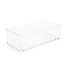 Mainstays Large Clear Plastic Organizer Bin for Bathroom