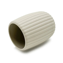 Mainstays Rubberized Plastic Ribbed Toothbrush Holder, Beige