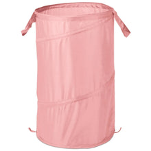 Mainstays Pop-Up Spiral Polyester Laundry Hamper, Pink, Adult