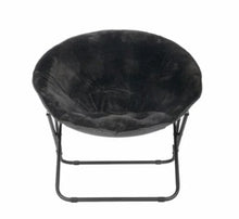 MainstaysSaucerChairforKidsandTeens_Black1 - USA Mega Market
