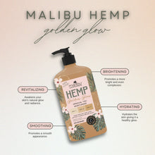 Malibu Hemp Golden Glow Body Moisturizer for Dry Skin