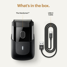 ManscapedTheHandymanCompactFoilFaceShaver_Men_sTravelElectricFacialHairGroomer_USB-CRechargeable-Black7 - USA Mega Market