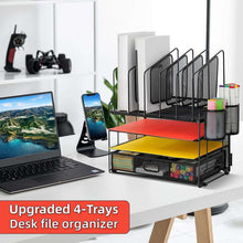 MarbrasseDeskOrganizerwithDrawer-4-TierMeshDeskFileOrganizerwith5VerticalFileHoldersand2PenHolde_8631_3 - USA Mega Market
