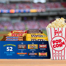 Paquete variado de barras de chocolate Mars Fundraiser, tamaño completo, 52 unidades.