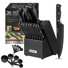McCook-DISHWASHER-SAFE-MC701-black-Knife-Sets-26-Stainless-Steel-Kitchen-Knives-Block-Set-Built-_8238_1 - USA Mega Market