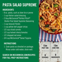 McCormick PERFECT PINCH Gluten Free Gluten Free Salad Supreme Seasoning, 4.34 oz Bottle