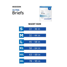 McKesson Ultra Incontinence Briefs - Absorbent, Disposable, Unisex - XL, 15 Count, 4 Packs, 60 Total