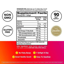 MegaRed Omega-3 Krill Oil Dietary Supplement Softgels, 500 mg, 90 Count