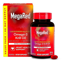 MegaRed Omega-3 Krill Oil Dietary Supplement Softgels, 500 mg, 90 Count