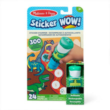 Melissa & Doug Sticker WOW!™ 24-Page Activity Pad and Stamper, 300 Stickers, Arts and Crafts Fidget Toy Collectible Character – Dinosaur