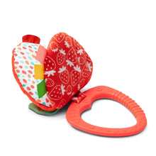 Melissa & Doug Peek-a-Boo Berry Take-Along Toy with Teether, Clip-On Stroller Toy for Baby Ages 12m+