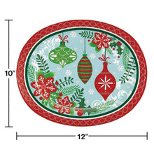 Member's Mark Holiday Oval Paper Plates, 10" x 12", 50 ct.