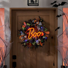 Member's Mark 26" Pre-Lit Neon BOO Wreath