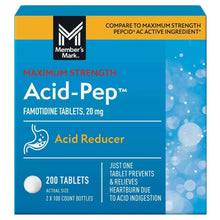 Members Mark Acid-Pep Acid Reducer 20 mg Famotidine Tablets, 100 Count, 2 Pack