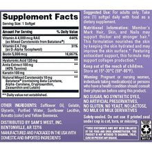 Member's Mark Advanced Hair, Skin & Nails Softgels, 120 ct.