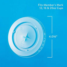 Member's Mark Clear Flat Plastic Lids with Straw Slot 500 ct.