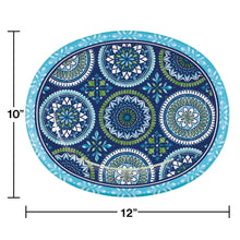 Member-sMarkMosaicMedallionsOvalPaperPlates-10x12-50ct-7-_2 - USA Mega Market