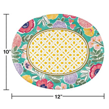 Member's Mark Spring Oval, Paper Plates, 10" x 12", 50 ct.