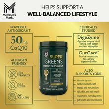 Member's Mark Super Greens Powder, Tropical Flavor, 18.28 Ounces, 48 Servings