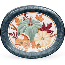 Member’s Mark Thanksgiving Oval Paper Plates, 10" x 12", 50 Count