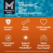 Member's Mark Vitamin C with Zinc Capsules, 400 ct.