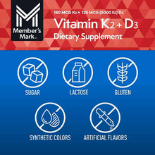 Member's Mark Vitamin K2 + D3 Softgels, 150 ct.
