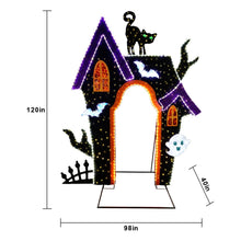 Arco de casa embrujada preiluminado Member's Mark de 10 pies 