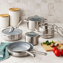 Member's Mark 11-Piece Modern Tri-Ply Cookware Set with Ceramic Coating