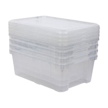 Member's Mark 13 Quart Clear Storage Containers, 10.9" D x 16.4" W x 6.4" H, 4-Pack