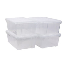 Member's Mark 13 Quart Clear Storage Containers, 10.9" D x 16.4" W x 6.4" H, 4-Pack