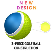 Member's Mark 3-Piece Yellow Golf Ball, 24 Balls