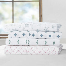 Member's Mark 300-Thread-Count 100% Organic Cotton Printed Sheet Set, Assorted Sizes