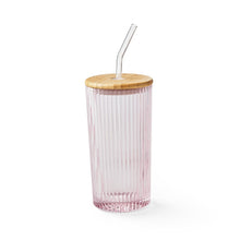 Member's Mark 4-Pack Glass Tumblers with Bamboo Lids