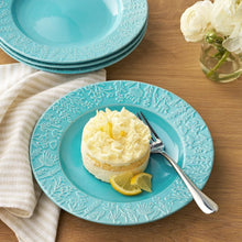 Member's Mark 4-Piece Ceramic Floral Texture Salad Plates