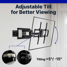 Member's Mark Full Motion Extended TV Wall Mount with Articulating Dual Swivel Arms for 32"-100" TVs
